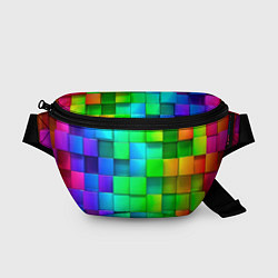 Поясная сумка РАЗНОЦВЕТНЫЕ КУБИКИ MULTICOLORED CUBES