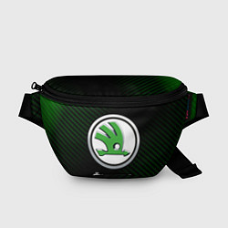 Поясная сумка SKODA Карбон, цвет: 3D-принт