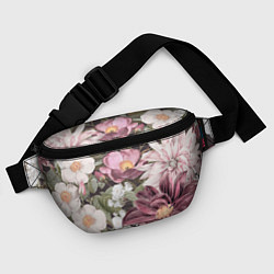 Поясная сумка Цветы Красивый Цветочный Букет Георгин, цвет: 3D-принт — фото 2