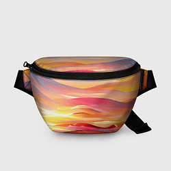 Поясная сумка Закатное солнце, цвет: 3D-принт