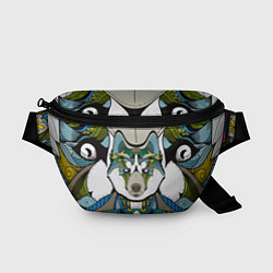 Поясная сумка Волк и этномир, цвет: 3D-принт
