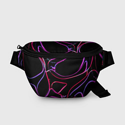 Поясная сумка Неоновые линзы во тьме - Розовый, цвет: 3D-принт