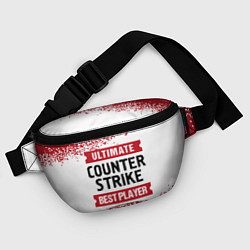 Поясная сумка Counter Strike: красные таблички Best Player и Ult, цвет: 3D-принт — фото 2