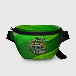 Поясная сумка Retro зеленый ретро-автомобиль, цвет: 3D-принт
