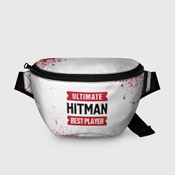 Поясная сумка Hitman: красные таблички Best Player и Ultimate, цвет: 3D-принт