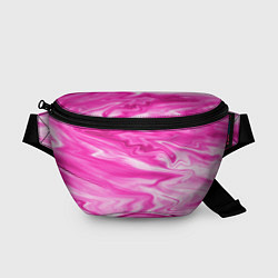 Поясная сумка Розовая мраморная текстура, цвет: 3D-принт