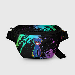 Поясная сумка Poppy Playtime Хагги Вагги разноцветный неон, цвет: 3D-принт