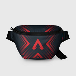 Поясная сумка Красный символ Apex Legends на темном фоне со стре, цвет: 3D-принт