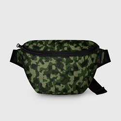 Поясная сумка Камуфляж зелёного цвета, цвет: 3D-принт