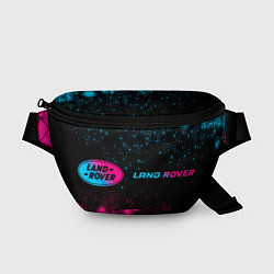 Поясная сумка Land Rover - neon gradient: надпись и символ, цвет: 3D-принт