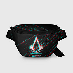 Поясная сумка Assassins Creed в стиле glitch и баги графики на т, цвет: 3D-принт