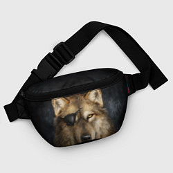 Поясная сумка Одноглазый волк - пират, цвет: 3D-принт — фото 2