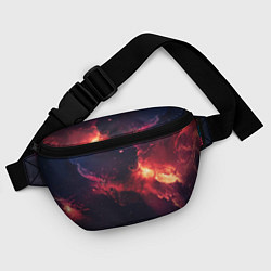 Поясная сумка Космическое пламя, цвет: 3D-принт — фото 2