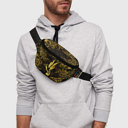 Поясная сумка Золотая колибри, цвет: 3D-принт — фото 2
