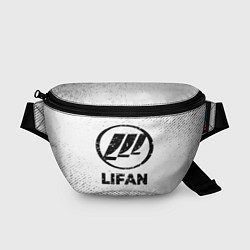 Поясная сумка Lifan с потертостями на светлом фоне, цвет: 3D-принт