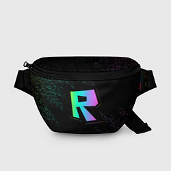 Поясная сумка Roblox logo neon, цвет: 3D-принт