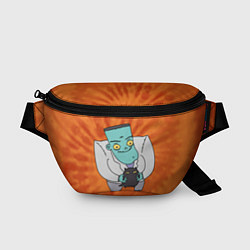 Поясная сумка Фрэнк и котик, цвет: 3D-принт