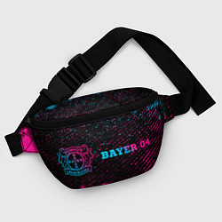 Поясная сумка Bayer 04 - neon gradient: надпись и символ, цвет: 3D-принт — фото 2