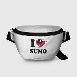 Поясная сумка I love sumo fighter, цвет: 3D-принт