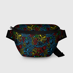 Поясная сумка Неоновый космический узор, цвет: 3D-принт