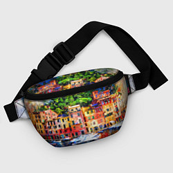 Поясная сумка Картина красочный город, цвет: 3D-принт — фото 2