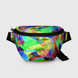 Поясная сумка Цветная геометрическая композиция - лето, цвет: 3D-принт