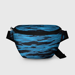 Поясная сумка Волны Камуфляж, цвет: 3D-принт