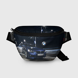 Поясная сумка BMW на ночной трассе, цвет: 3D-принт