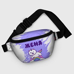 Поясная сумка Женя кошка единорожка, цвет: 3D-принт — фото 2