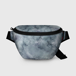 Поясная сумка Натуральный дымчатый мрамор текстура, цвет: 3D-принт