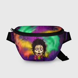Поясная сумка Зомби с радугой, цвет: 3D-принт