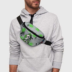 Поясная сумка Slipknot скелет green, цвет: 3D-принт — фото 2