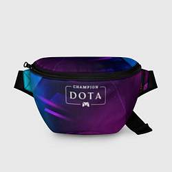 Поясная сумка Dota gaming champion: рамка с лого и джойстиком на, цвет: 3D-принт