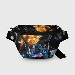 Поясная сумка Космическая схватка из кабины пилота, цвет: 3D-принт