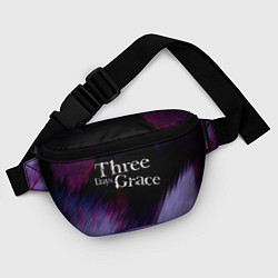 Поясная сумка Three Days Grace lilac, цвет: 3D-принт — фото 2