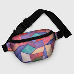 Поясная сумка Геометрия акварель, цвет: 3D-принт — фото 2