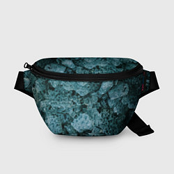 Поясная сумка Голубые кристаллы, цвет: 3D-принт