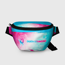 Поясная сумка Death Stranding neon gradient style: надпись и сим, цвет: 3D-принт