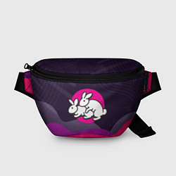 Поясная сумка Кролики love, цвет: 3D-принт