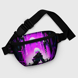 Поясная сумка Люси нетраннер - фиолетовый, цвет: 3D-принт — фото 2