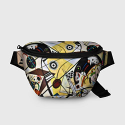 Поясная сумка Поперечная линия - Василий Кандинский, цвет: 3D-принт