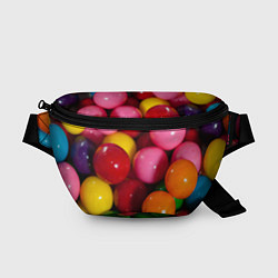 Поясная сумка Конфеты ассорти, цвет: 3D-принт