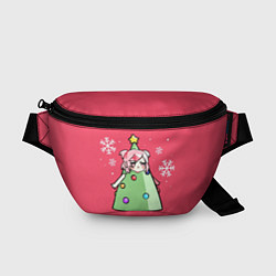 Поясная сумка Аниме девочка в костюме ёлки, цвет: 3D-принт