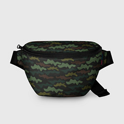 Поясная сумка Камуфляж хакки, цвет: 3D-принт