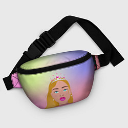 Поясная сумка Выпускница с короной, цвет: 3D-принт — фото 2