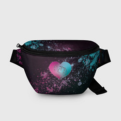 Поясная сумка Микс сердец, цвет: 3D-принт