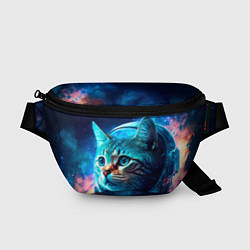 Поясная сумка Кот космонавт и звезды, цвет: 3D-принт