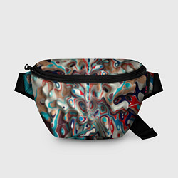 Поясная сумка Волны - краски, цвет: 3D-принт