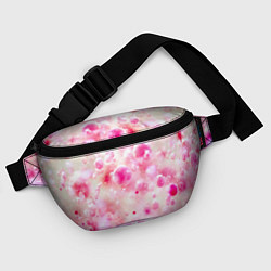 Поясная сумка Розовое множество красок и пузырей, цвет: 3D-принт — фото 2