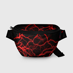 Поясная сумка Молнии гроза ночь, цвет: 3D-принт